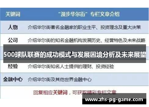 500球队联赛的成功模式与发展困境分析及未来展望 500球队联赛的成功模式与发展困境分析及未来展望